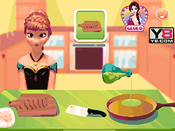 Флеш игра онлайн Анна готовит куриный салат