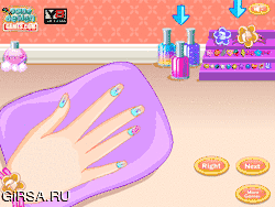 Флеш игра онлайн Принцесса Анна. дизайн ногтей