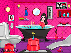 Флеш игра онлайн Ариана Гранде Ванная Комната Декор / Ariana Grande Bathroom Decor