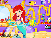 Флеш игра онлайн Ванные процедуры с Ариель / Ariel Baby Shower