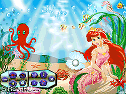 Флеш игра онлайн Ариэль Подводные Приключения-Декор