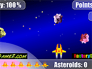Флеш игра онлайн Дождь Астероид  / Asteroid Rain