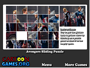 Флеш игра онлайн Мстители Раздвижные Головоломка