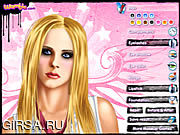Флеш игра онлайн Avril Lavigne Makeover