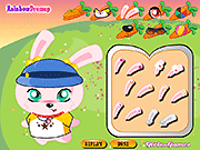 Флеш игра онлайн Ребенок животных одеваются: Пинки Кролик / Baby Animals Dress Up: Pinky the Rabbit