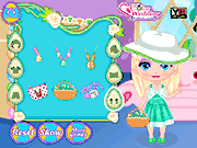 Флеш игра онлайн Детские Эльза Пасхальное Яйцо Хант / Baby Elsa Easter Egg Hunt