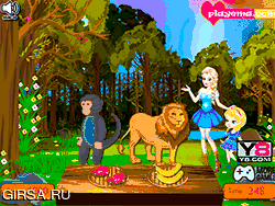 Флеш игра онлайн Детские Эльза Экскурсия По Лесу / Baby Elsa Forest Trip
