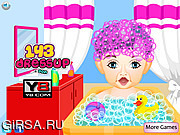 Флеш игра онлайн Малышка Софи в салоне / Baby First Haircut At Salon
