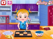 Флеш игра онлайн Малышка Хейзел Время Приготовления / Baby Hazel Cooking Time