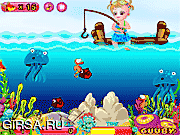 Флеш игра онлайн Малышка Хейзл на рыбалке / Baby Hazel Fishing Day