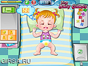 Флеш игра онлайн Хейзел: помощь с ребенком / Baby Hazel Funtime 