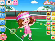 Флеш игра онлайн Детские Hazel Теннис Одеваются