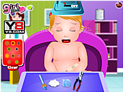 Флеш игра онлайн Малышка Джули на приеме у врача