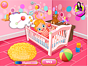Флеш игра онлайн Забота о малышке Лиззи / Baby Lizzie Caring