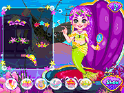 Флеш игра онлайн Ребенок Русалка Принцесса / Baby Mermaid Princess