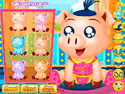 Флеш игра онлайн Салон Детские Свиньи / Baby Pig Salon