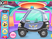 Игра Детская Полицейская Машина Мыть