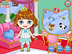 Флеш игра онлайн Маленькая принцесса - макияж