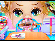 Флеш игра онлайн Ребенок Принцесса Стоматолог Скобки