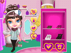Флеш игра онлайн Ребенок принцесса модница / Baby Princess Fashion Addict