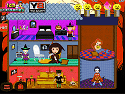 Флеш игра онлайн Ребнок принцесса кукольный дом / Baby Princess Halloween Doll House