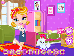 Флеш игра онлайн Маленькая принцесса украшает комнату