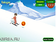 Флеш игра онлайн Бакуган на лыжах / Bakugan Ski 