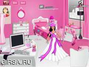 Флеш игра онлайн Декор спальни для Барби
