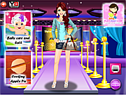 Флеш игра онлайн Красивый наряд для Барби / Barbie Color Fashion