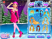 Флеш игра онлайн Танцы на льду с Барби