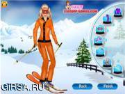 Флеш игра онлайн Спортивная одежда для Барби / Barbie Goes Snowboarding Dress Up 