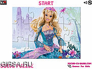 Флеш игра онлайн Принцесса Барби. Мозайка / Barbie Princess Jigsaw 