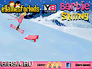 Флеш игра онлайн Барби. Катание на лыжах / Barbie Skiing Game 