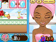 Флеш игра онлайн Спа вместе с Барби и Рианой / Barbie Spa Rihanna