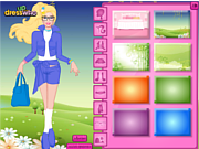 Флеш игра онлайн Весення мода для Барби