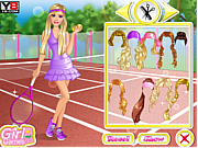 Флеш игра онлайн Барби - тенисистка / Barbie Tennis Girl