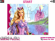 Флеш игра онлайн Королева Барби. Мозайка / Barbie The Queen Jigsaw 
