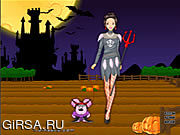 Флеш игра онлайн Barbie in Halloween