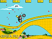 Флеш игра онлайн Барт на велосипеде / Bart Bike Fun