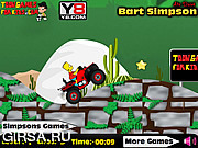 Флеш игра онлайн Барт симпсон на велике / Bart Simpson ATV Drive 