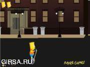 Флеш игра онлайн Барт Симпсон на сеагвее