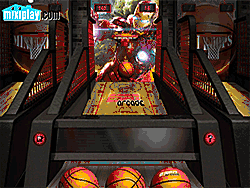Флеш игра онлайн Баскетбол железный человек 3