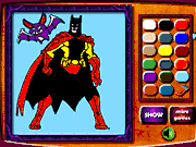 Флеш игра онлайн Раскраски Бэтмен