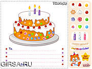 Флеш игра онлайн Birthday Cake