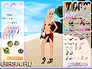 Флеш игра онлайн Beach Beauty Contest Dress Up