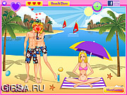 Флеш игра онлайн Пляжные поцелуи