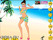 Флеш игра онлайн Пляж - девушки одеваются