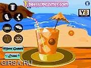 Флеш игра онлайн Пляж Сок Декор
