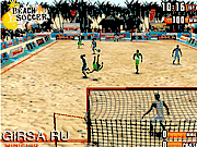 Флеш игра онлайн Пляжный Футбол