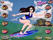 Флеш игра онлайн Пляжный серфер